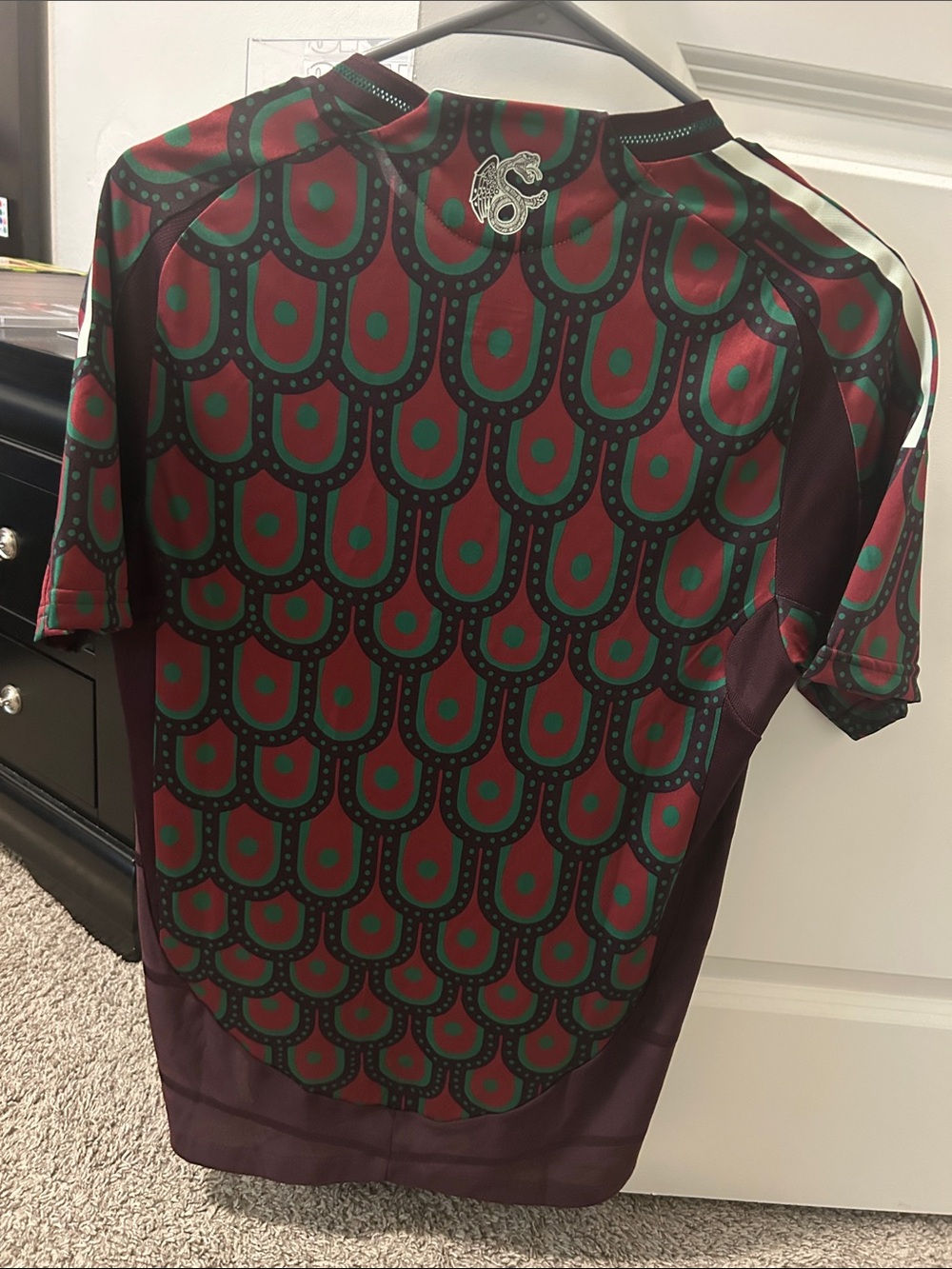 adidas Mexico Graphic Soccer Jersey - Green & Maroon - Picture 2 of 7